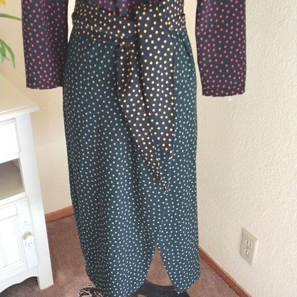 Zara Woman True Wrap Polka Dot Dress - Picture 4 of 11